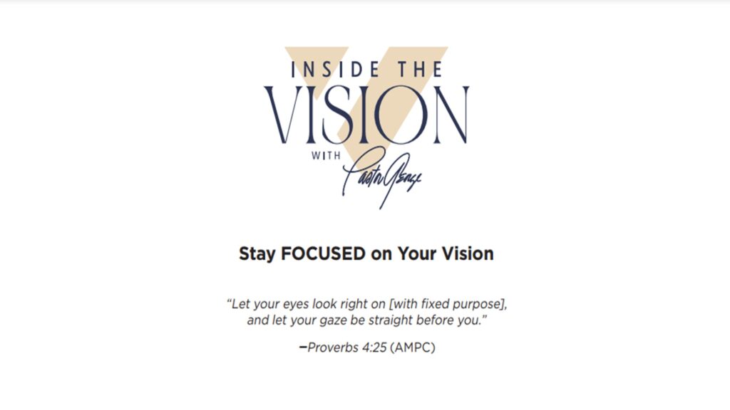 Bonus PDF: Stay Focused On Your Vision
